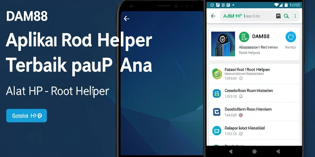 Tampilan antarmuka DAM88 yang sederhana dan fungsional untuk akses root.