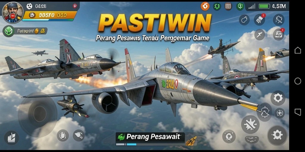 Antarmuka PASTIWIN yang menarik saat pertempuran pesawat.