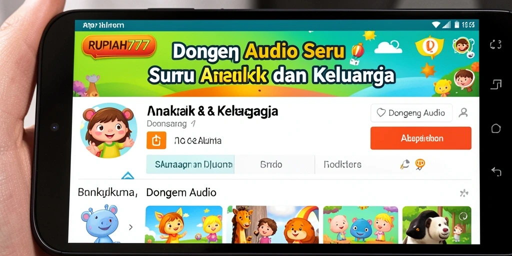 Antarmuka RUPIAH777 yang ramah anak dan menarik.