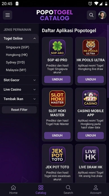 popotogel – Katalog Terlengkap Aplikasi Populer & Kanal Uji